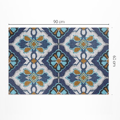 Dywan winylowy Geometryczny wzór kolorowych płytek vintage