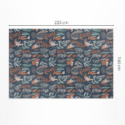 Dywan winylowy Łąka kwiatów w boho stylu
