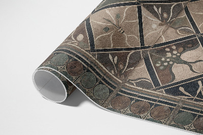 Dywan winylowy Elegancka geometria na kaflach vintage