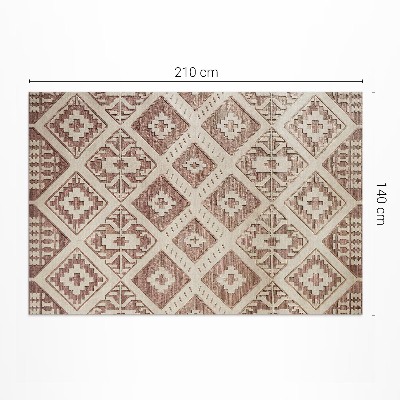 Dywan winylowy Geometryczne kompozycje w stylu azteckim