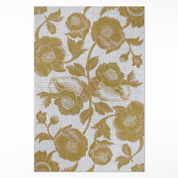 Dywan winylowy Botaniczny motyw w stylu retro