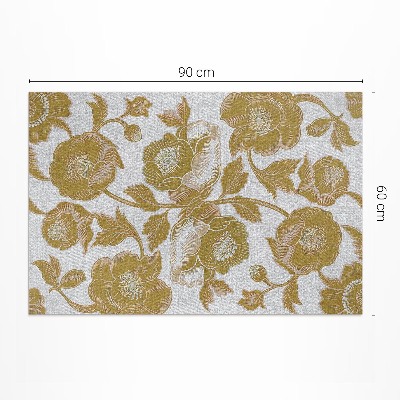 Dywan winylowy Botaniczny motyw w stylu retro