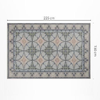 Dywan winylowy Mozaika z kafli ceramicznych vintage