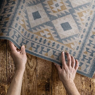 Dywan winylowy Retro design dekoracyjny imitacja tkaniny