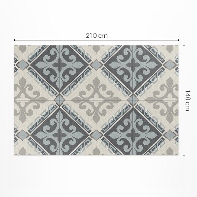 Dywan winylowy Geometryczne ornament mozaika vintage