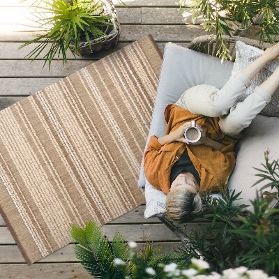 Dywan winylowy Wzór brązowa tkanina styl boho vintage