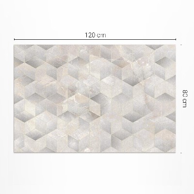 Dywan winylowy Sześciany 3D nowoczesny wzór geometryczny