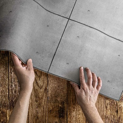 Dywan winylowy Surowe betonowe płyty styl industrialny