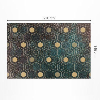 Dywan winylowy Heksagonalny wzór nowoczesny design