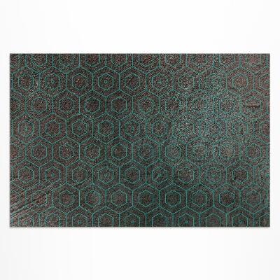 Dywan winylowy Heksagony retro surowy design