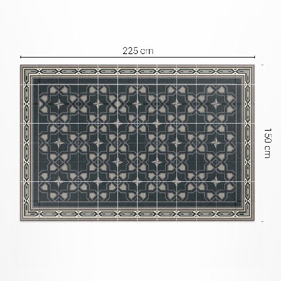 Dywan winylowy Gwiazdy geometryczne stara mozaika