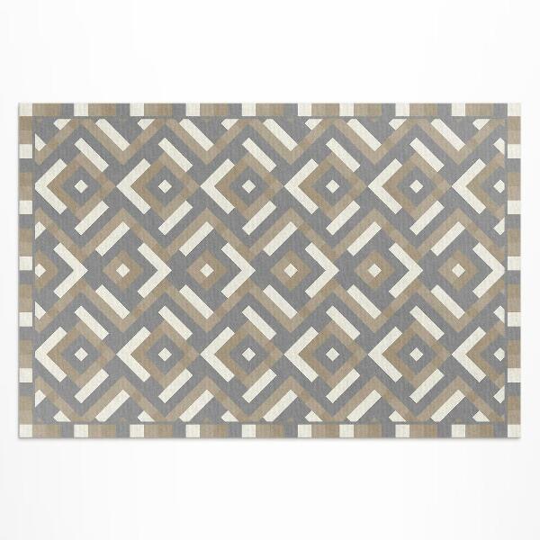 Dywan winylowy Geometria regularny wzór vintage boho