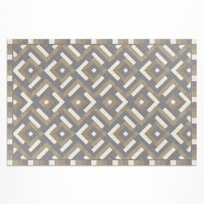 Dywan winylowy Geometria regularny wzór vintage boho