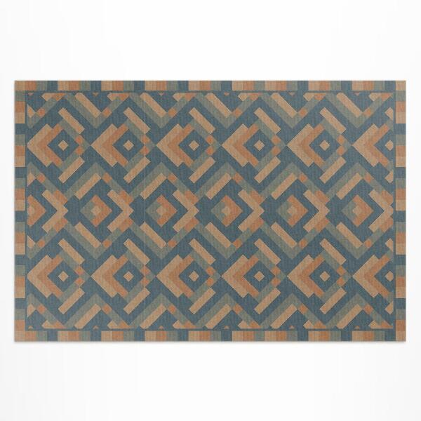 Dywan winylowy Aztecka geometria wzór vintage boho