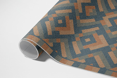 Dywan winylowy Aztecka geometria wzór vintage boho