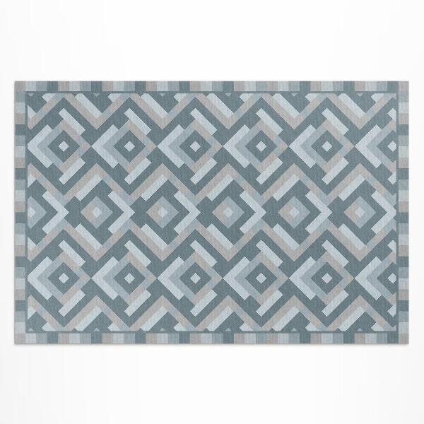 Dywan winylowy Aztecka geometria w stylu vintage boho