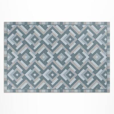 Dywan winylowy Aztecka geometria w stylu vintage boho