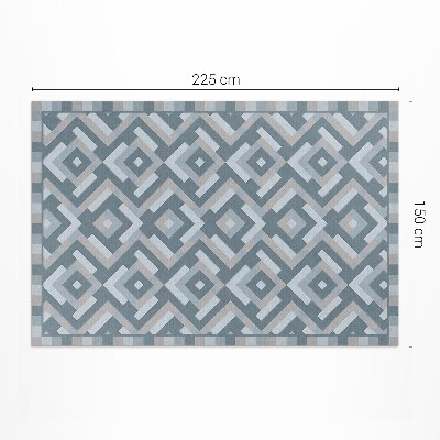 Dywan winylowy Aztecka geometria w stylu vintage boho