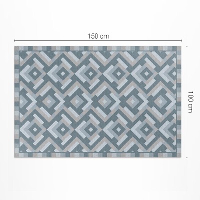 Dywan winylowy Aztecka geometria w stylu vintage boho