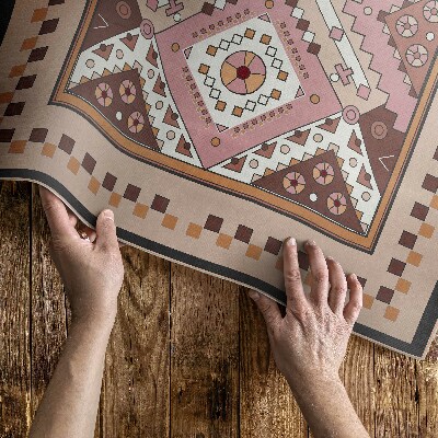 Dywan winylowy Marokański design geometryczne ornament