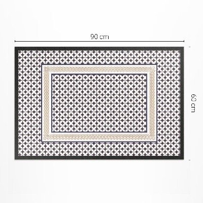 Dywan winylowy Geometryczny warkocz elegancka mozaika
