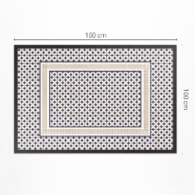 Dywan winylowy Geometryczny warkocz elegancka mozaika