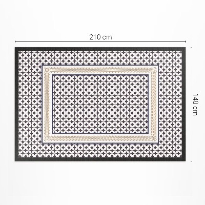Dywan winylowy Geometryczny warkocz elegancka mozaika