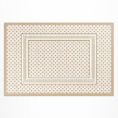 Dywan winylowy Geometryczny warkocz mozaika glamour