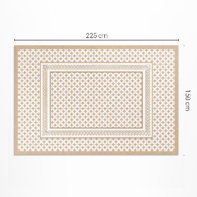 Dywan winylowy Geometryczny warkocz mozaika glamour