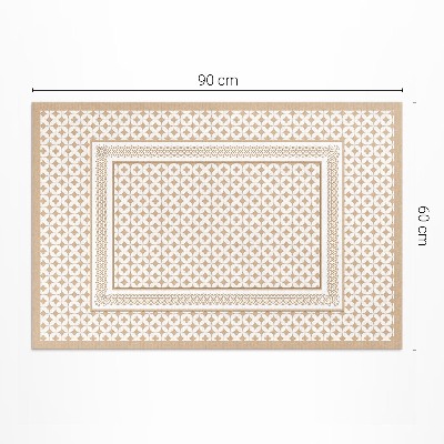 Dywan winylowy Geometryczny warkocz mozaika glamour