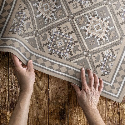 Dywan winylowy Arabska geometria orientalny wzór