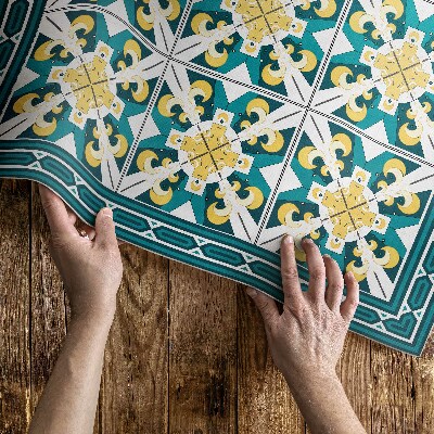 Dywan winylowy Geometryczne romby kolorowe kafelki