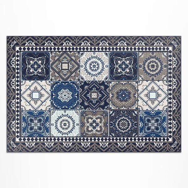 Dywan winylowy Kwieciste kafelki eleganckie kafelki