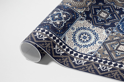 Dywan winylowy Kwieciste kafelki eleganckie kafelki