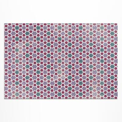 Dywan winylowy Geometryczne gwiazdki drobna mozaika