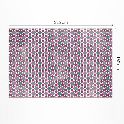 Dywan winylowy Geometryczne gwiazdki drobna mozaika