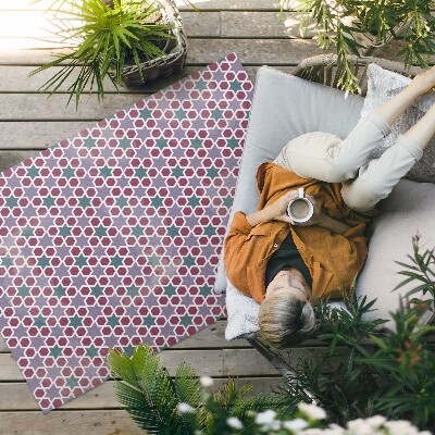 Dywan winylowy Geometryczne gwiazdki drobna mozaika