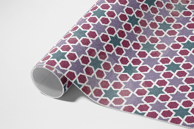 Dywan winylowy Geometryczne gwiazdki drobna mozaika