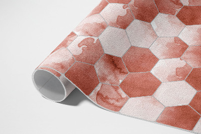 Dywan winylowy Akwarelowe hexagony elegancka mozaika