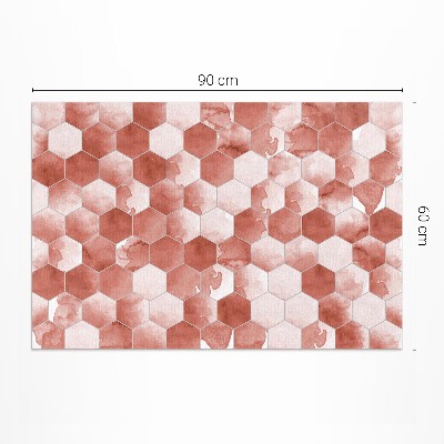 Dywan winylowy Akwarelowe hexagony elegancka mozaika