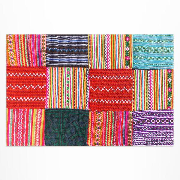 Dywan winylowy Turecki patchwork wzorzyste sploty