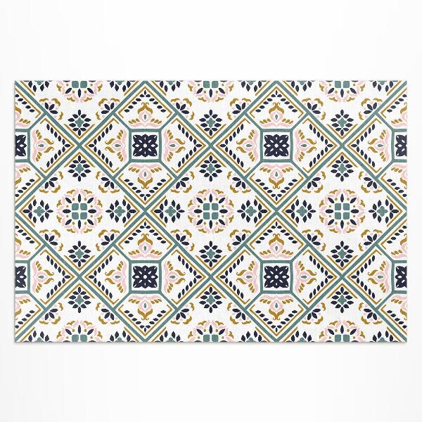 Dywan winylowy Geometryczny deseń wzorzyste kafelki