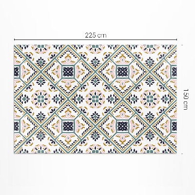 Dywan winylowy Geometryczny deseń wzorzyste kafelki