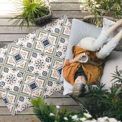 Dywan winylowy Geometryczny deseń wzorzyste kafelki