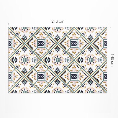 Dywan winylowy Geometryczny deseń wzorzyste kafelki