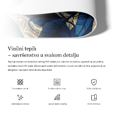 Dywan winylowy Śródziemnomorska mozaika akwarelowe płytki