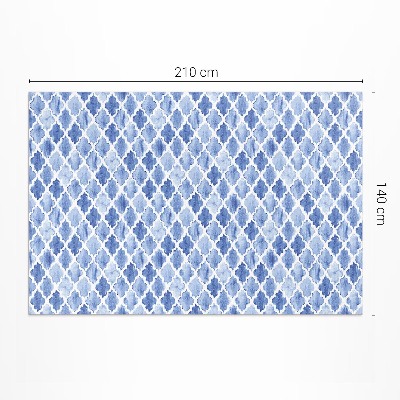 Dywan winylowy Śródziemnomorska mozaika akwarelowe płytki