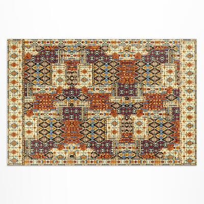 Dywan winylowy Geometryczny patchwork boho vintage