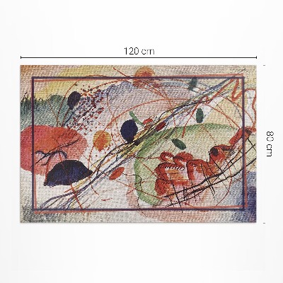 Dywan winylowy Kolorowa akwarela Wassily'ego Kandinsky'ego