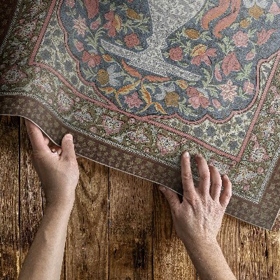 Dywan winylowy Bukiet kwiatów vintage imitacja tkaniny